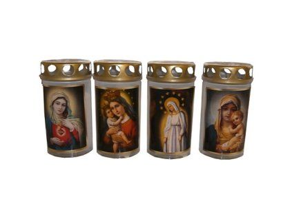 SVÍČKA HŘBITOVNÍ S OBRÁZKEM 002-120 KNB M