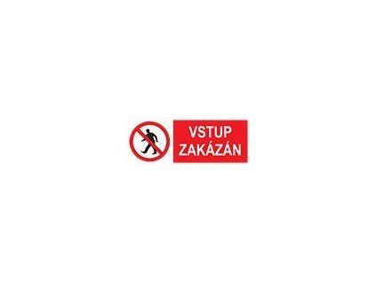 SAMOLEPKY VSTUP ZAKÁZÁN 10,5X4 6711