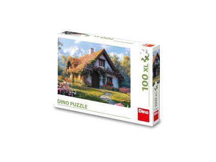 DINO PUZZLE 100DÍLŮ XXL CHATA V ÚDOLÍ  343603