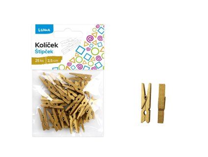 KOLÍČEK ZLATÝ 2,5CM 25KS F550177