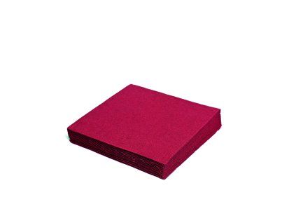 Ubrousky 33x33cm 1vrstvé 100ks bordo 19.70508