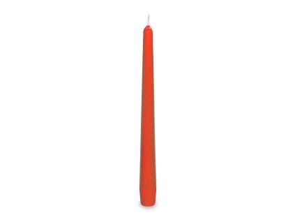 2031101 SVÍČKA KONICKA 24,5CM ČERVENÁ