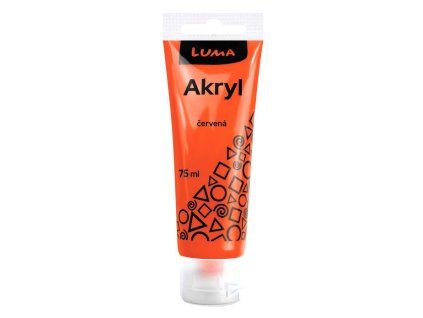 AKRYLOVÁ BARVA 75ML ČERVENÁ E330227