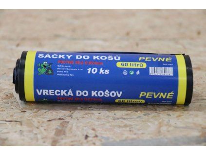 SÁČKY DO KOŠE 10 KS 24 MIKRONU  60 LITRU ČERNÉ SKP-0006