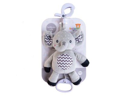 SLON BABYTED NATAHOVACÍ HRACÍ STROJEK PLYŠ 30CM   800556