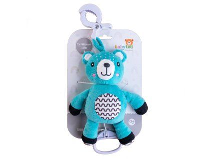 MEDVÍDEK BABYTED NATAHOVACÍ HRACÍ STROJEK PLYŠ 30CM   800557