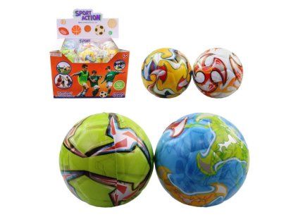 MÍČEK 9CM FOTBAL MIX   21772