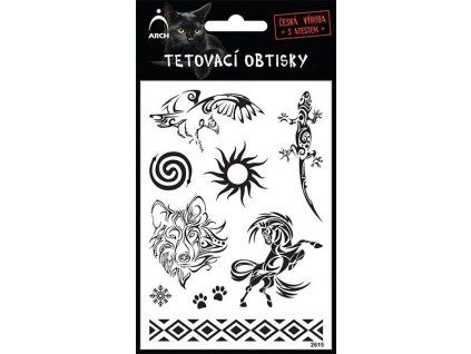 ČERNÉ TETOVACÍ OBTISKY OREL 2615