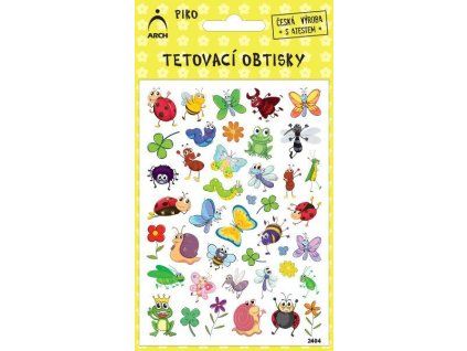 DĚTSKÉ PIKO TETOVACÍ OBTISKY BERUŠKY A HMYZÁČCI 2404