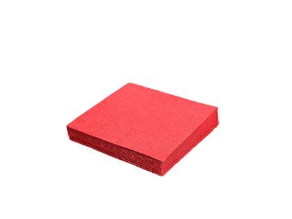 Ubrousky 33x33cm 1vrstvé 100ks červené 19.70501