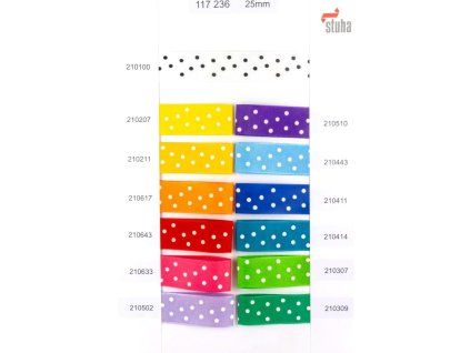 STUHA PUNTÍK 25MM TM. ŽLUTÁ 117236/210211 10M