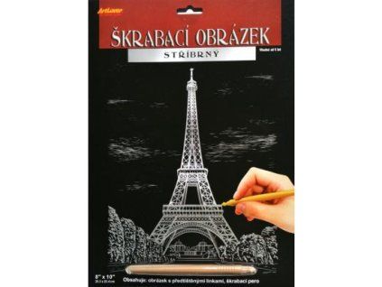 ŠKRABACÍ OBRÁZEK STŘÍBRNÝ 3MOTIVY SCS EP200 X