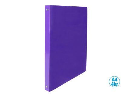 POŘADAČ 4-KROUŽKOVÝ NEON FIALOVÝ J250364