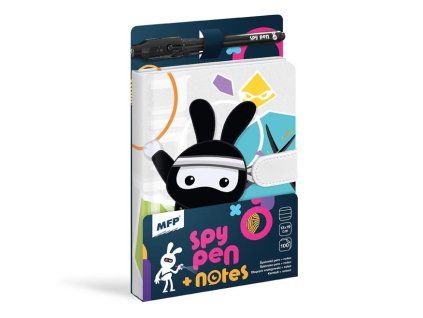 Blok s magnetem SPY NOTES - černý 7510188 x