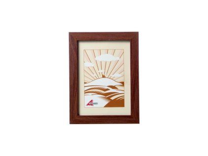 850594 RÁMEČEK NA FOTO MDF 10X15CM TMAVĚ HNĚDÝ