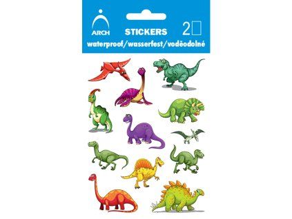 1030 Dětské samolepky voděodolné dinosauři 02