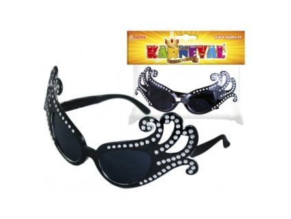 302921 KARNEVALOVÉ BRÝLE LADY G ČERNÉ