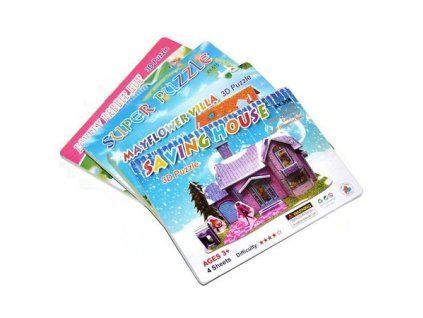 PUZZLE DĚTSKÉ ZVÍŘÁTKA 24 DÍLKŮ 10X5CM 12D   36916