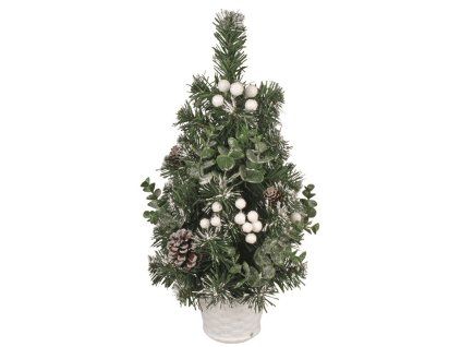 DEKOROVANÝ UMĚLÝ STROMEK NA POSTAVENÍ 40CM 3374