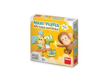 MAXI PUZZLE 15 DÍLKŮ PRVNÍ HRANÍ: AFRICKÁ ZVÍŘÁTKA  325166