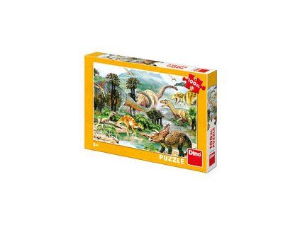 DINO PUZZLE 100 DÍLŮ XL ŽIVOT DINOSAURŮ  343436