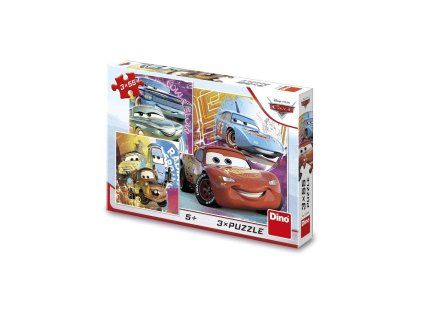 DINO PUZZLE 3X55 DÍLŮ CARS KAMARÁDI   335394
