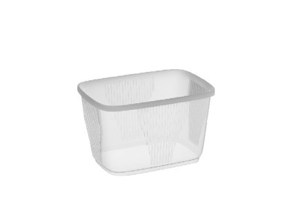 Vanička plast hranatá 300ml 09.77330 + víčko 09.77300