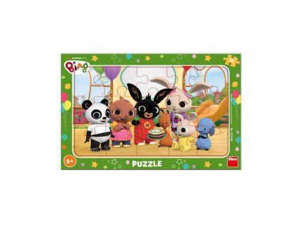 DINO PUZZLE DESKOVÉ 15 DÍLŮ BING VE ŠKOLCE   301344