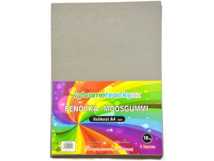 Pěnová guma 20x29cm 2mm EVA-1010 světle šedá