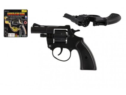 REVOLVER NA KAPSLE 8 RAN PLAST 13CM NA KARTĚ   861316