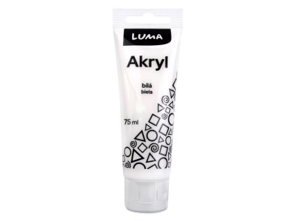 AKRYLOVÁ BARVA 75ML BÍLÁ E330225