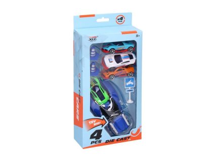 AUTA VYSTŘELOVACÍ SET 4KS 7CM  W057662