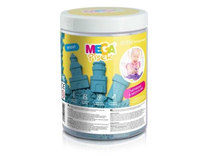 MEGA PÍSEK KINETICKÝ MODRÝ 1KG   BUB255