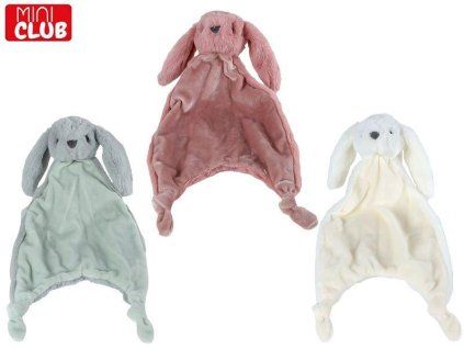 USÍNÁČEK ZAJÍČEK PLYŠ 35,5CM 3 BARVY   660634