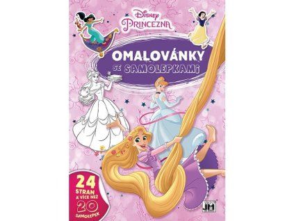 3591-4 OMALOVÁNKY A4 SE SAMOLEPKAMI DISNEY PRINCEZNY x