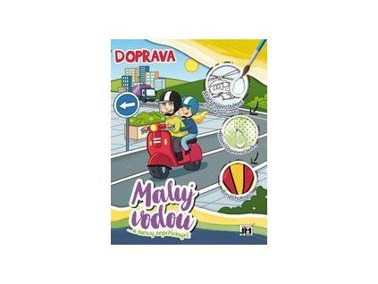 2681-3 Vodová omalovánka A4 Doprava