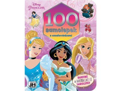 3546-4 100 SAMOLEPEK S OMALOVÁNKAMI DISNEY PRINCEZNY