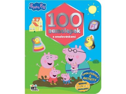 100 samolepek s omalovánkami Prasátko Peppa 4565-4