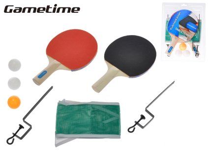PINGPONGOVÁ SADA 2 KS PÁLKY + 3KS MÍČKY + SÍŤKA   700011
