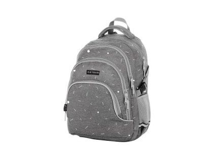STUDENTSKÝ BATOH OXY SCOOLER GREY GEOMETRIC 9-13623 X