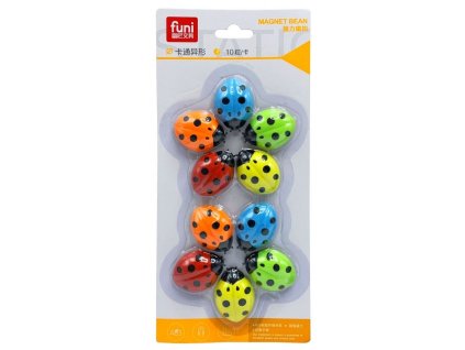 MAGNETY DEKORAČNÍ  BERUŠKY 10KS BAREVNÉ PK19-42
