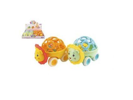 CHRASTÍTKO AUTO ZVÍŘÁTKO PLAST 14CM 2 BARVY od 18m+ 311880
