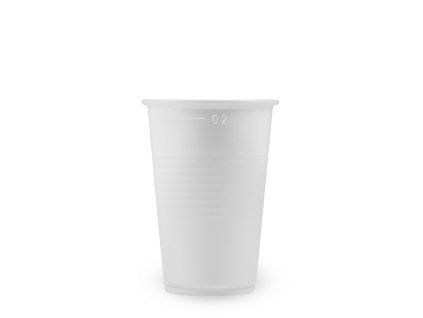 Kelímek plast 0,2l bílý 100ks  01.73202