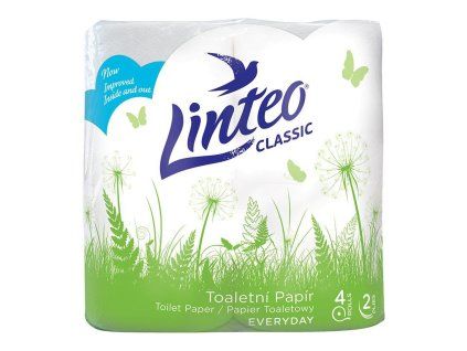 Toaletní papír Linteo Classic-2v.bílý 4x15m 100% celulóza 206610