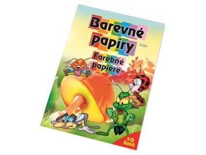 Složka barevných papírů A3 10 listů, 10 barev 80g recykl