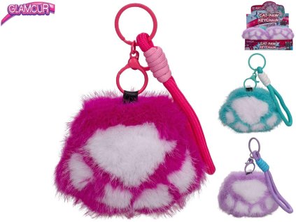 GLAMOUR PŘÍVĚŠEK KOČIČÍ TLAPKA 10CM 3B  641307