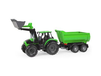 LENA TRAKTOR 75CM S PŘÍVĚSEM ZELENÝ V KR   43004617
