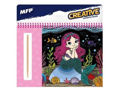 ŠKRABACÍ OBRÁZEK 15X15CM 8 LISTŮ MAGIC PRO HOLKY 1032397