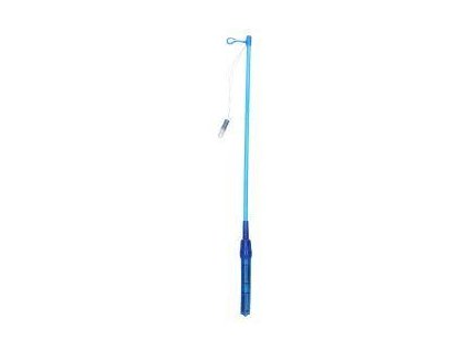 W027669 Hůlka k lampionu na baterie 50 cm s blikajícím světlem-MODRÁ