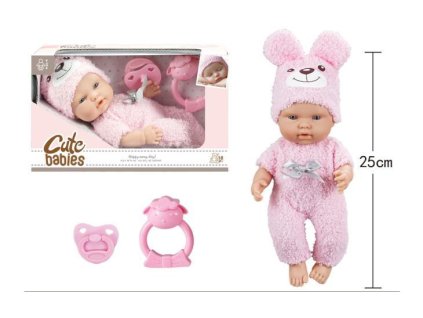 PANENKA 25CM PEVNÉ TĚLO S DOPLŇKY V KR 00120034